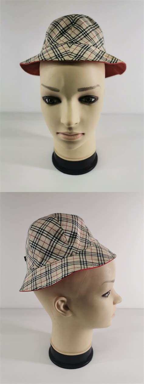 burberry bucket hat etsy|Burberry bucket hats for men.